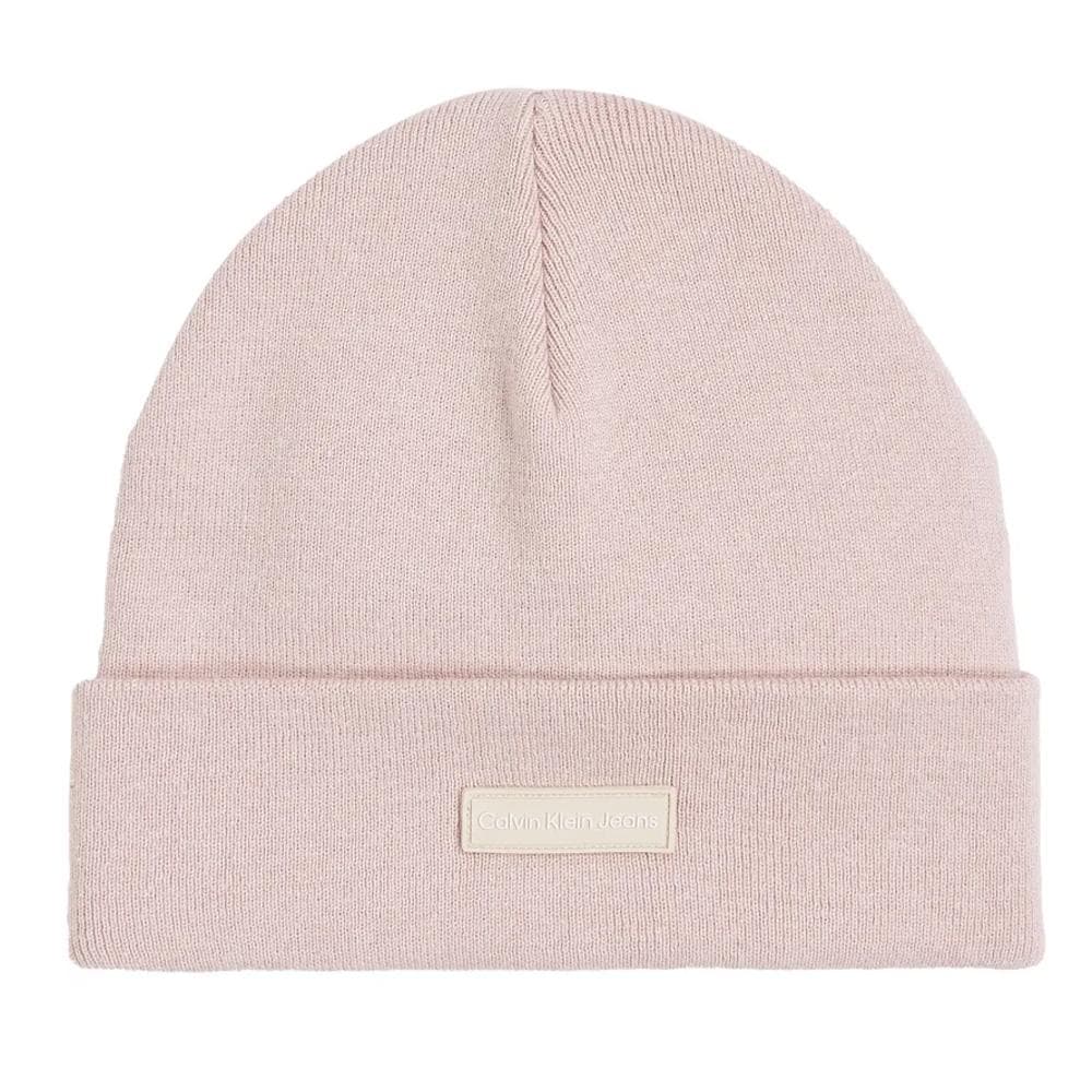 Bonnet Rose Femme Calvin Klein Jeans Patch Beanie 1