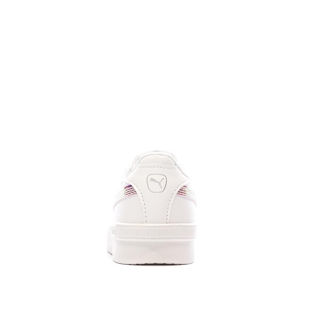 Baskets Blanc/Rose irisé Fille Puma Jada Holo 3