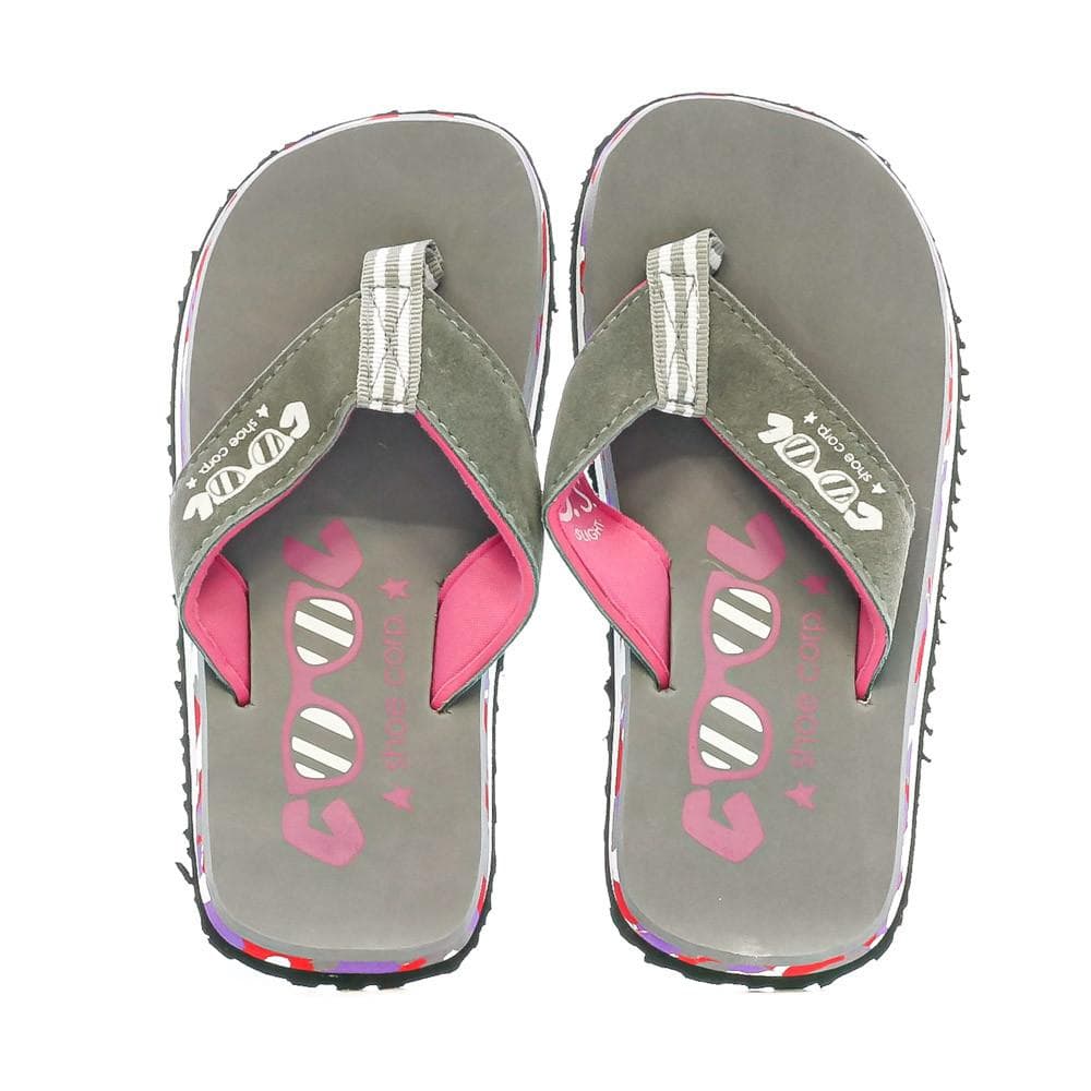 Tongs Grise/Rose Fille Cool Shoe Eve Slight 3