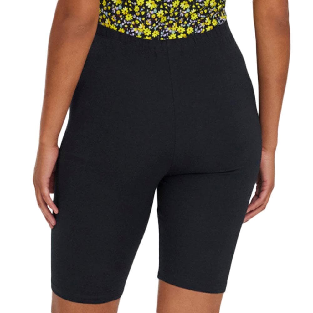 X2 Shorts de Grossesse Noir/Jaune Femme Mamalicious Biker 2