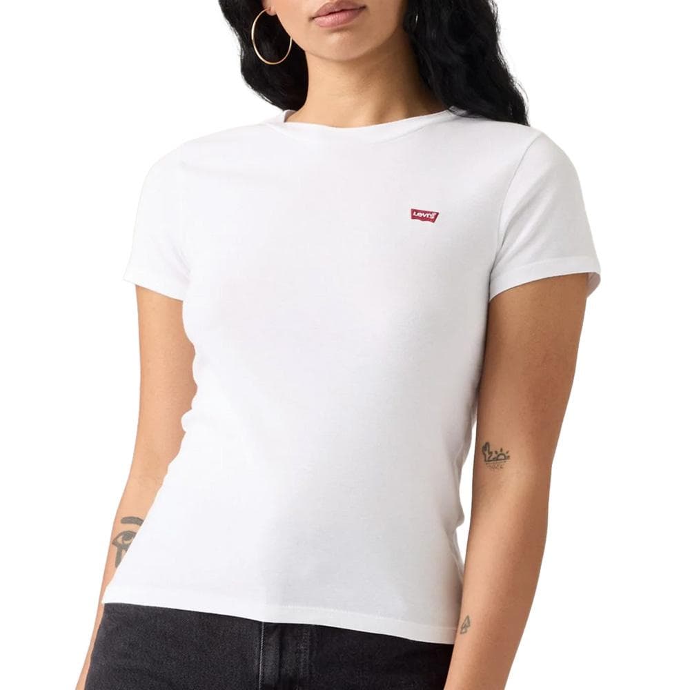 Lot de 2 T-shirts Blanc/Bleu Femme Levi's 2pack Essential 2