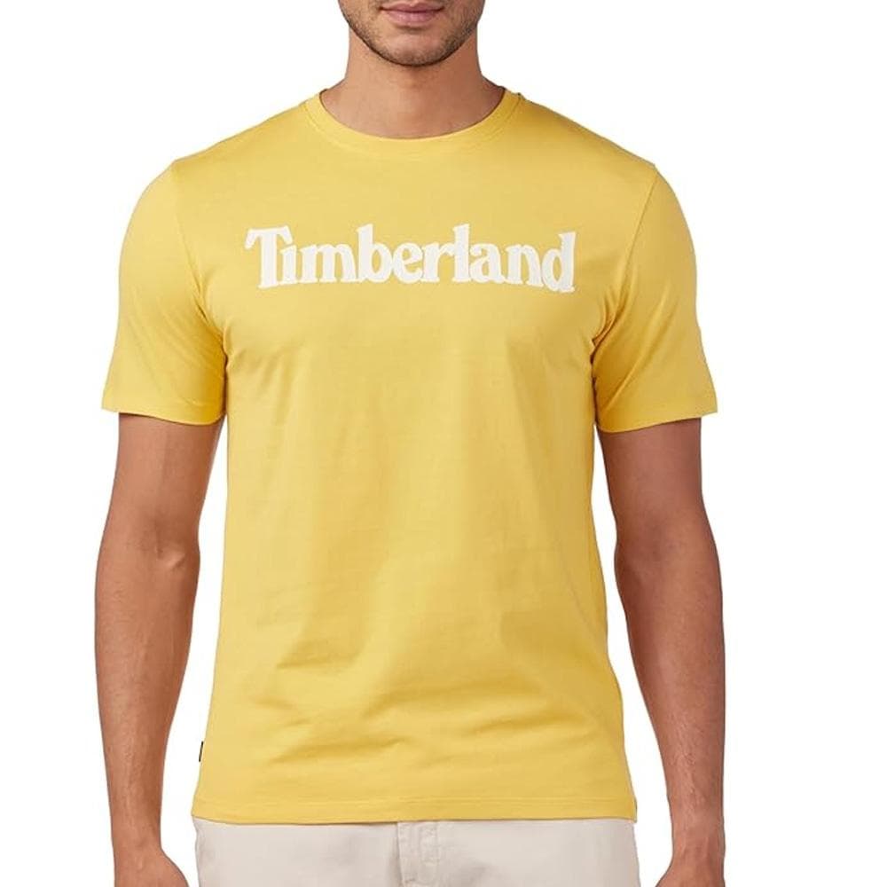 T-Shirt Jaune Homme Timberland Wordmarks 1