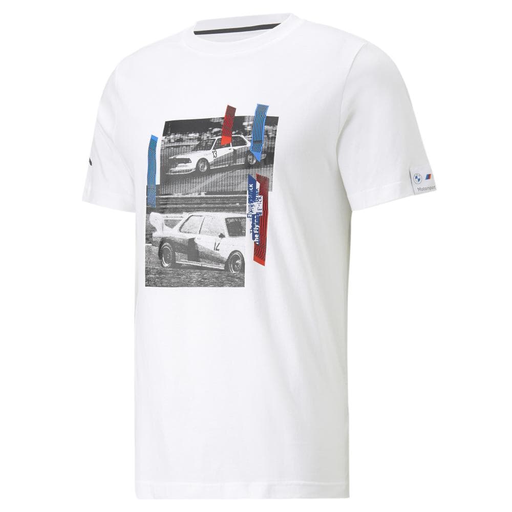 T-shirt Blanc Homme Puma Bmw Mms Car Graphic 1