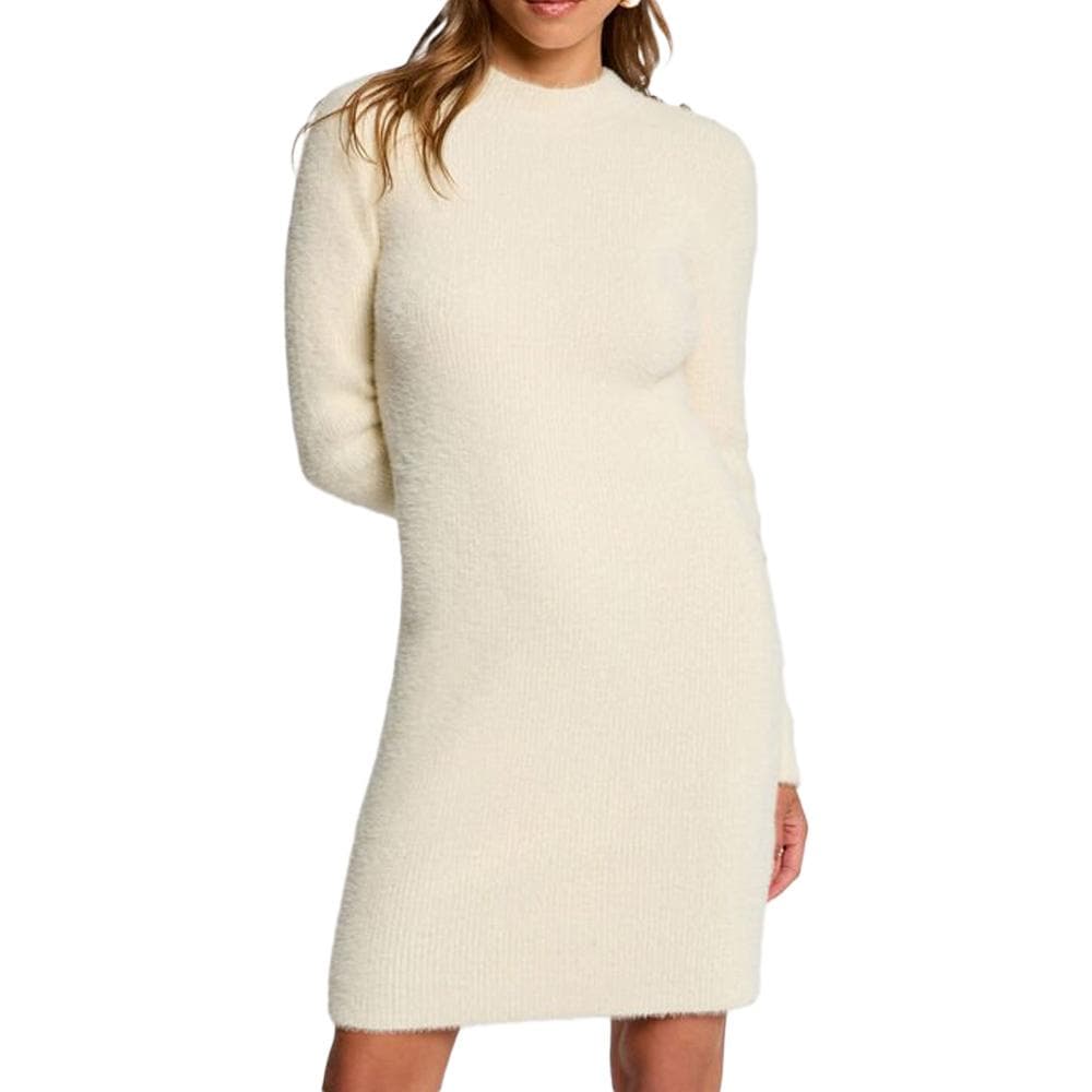 Robe Ecru Femme Morgan Duveteuse 1