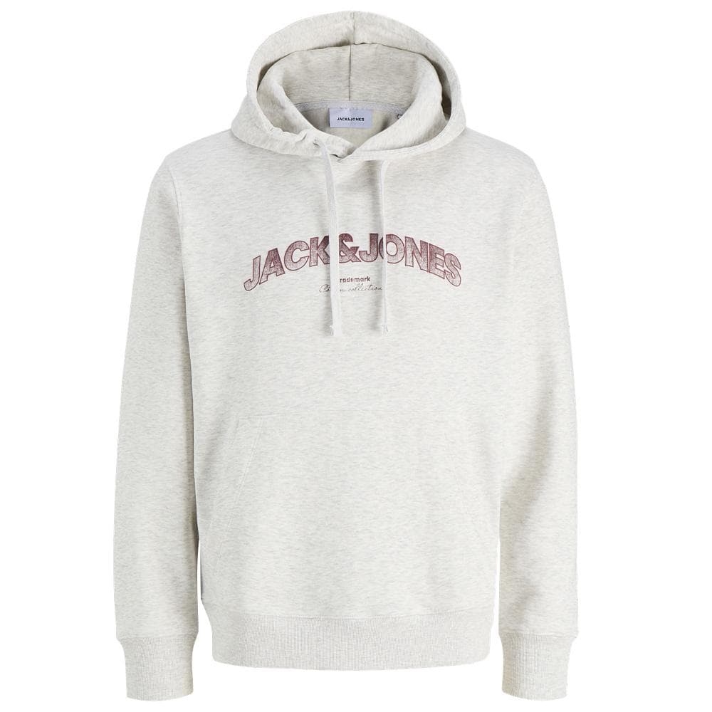 Sweat Gris Chiné/Bordeaux Homme Jack & Jones Javery 1