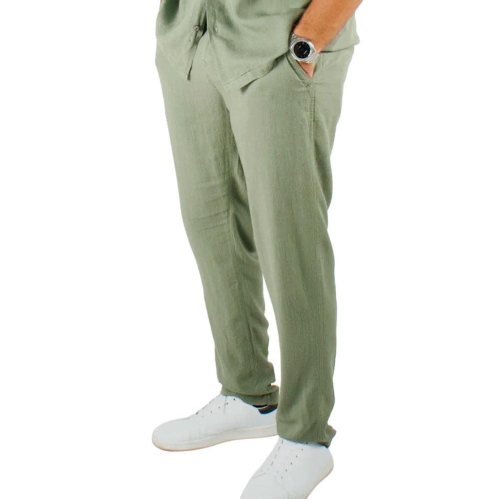 Pantalon Fluide Kaki Homme Paname Brothers 1