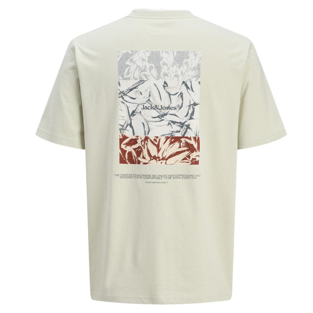T-Shirt Beige Homme Jack & Jones Back 4