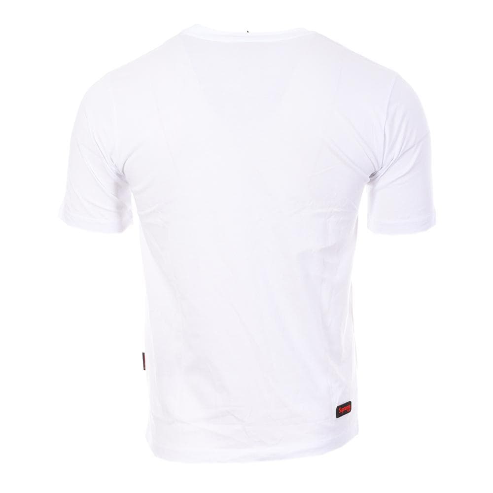 T-shirt Blanc/Rouge Homme Supreme Italfigo 2