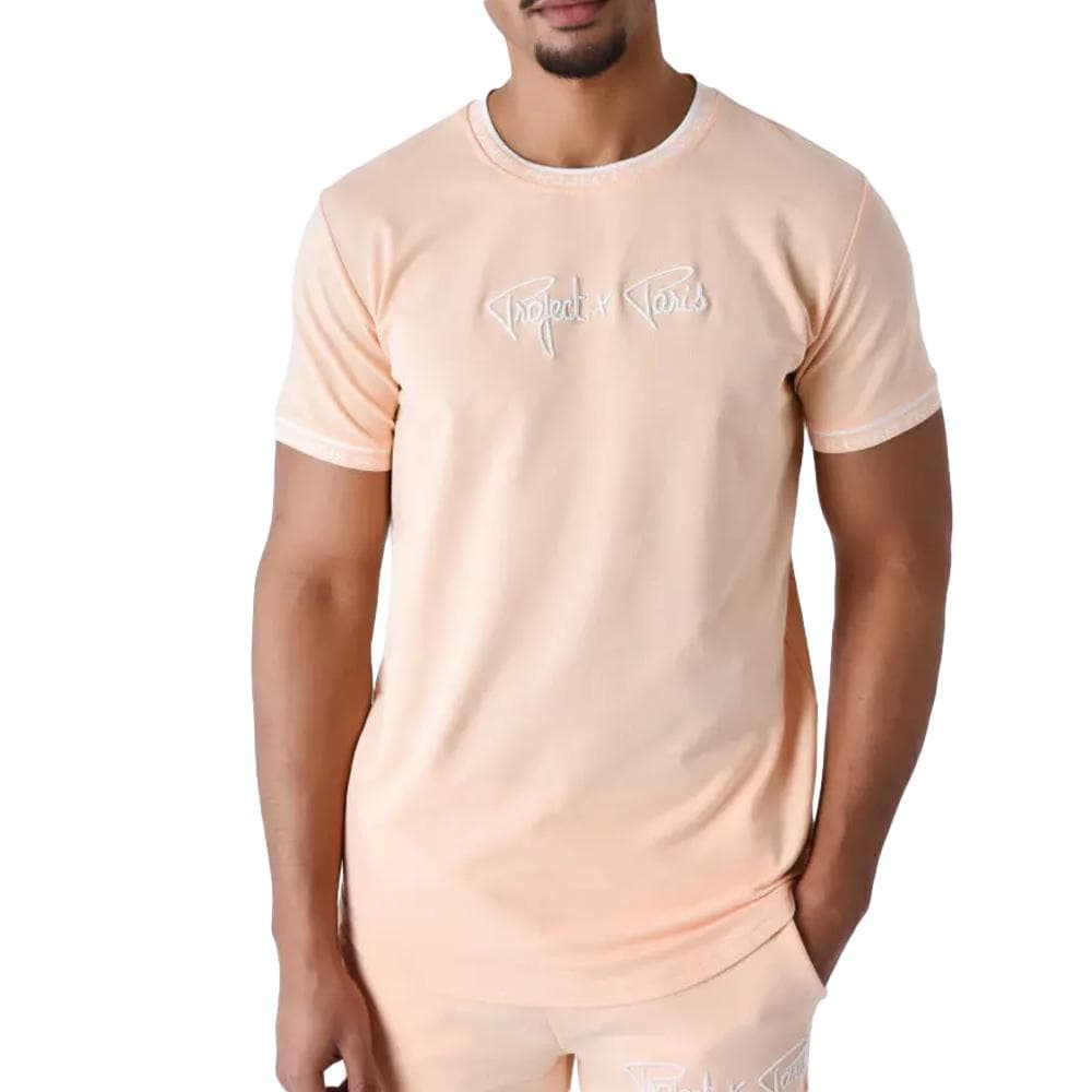 T-Shirt Orange/Blanc Homme Project X Paris 2511114 1