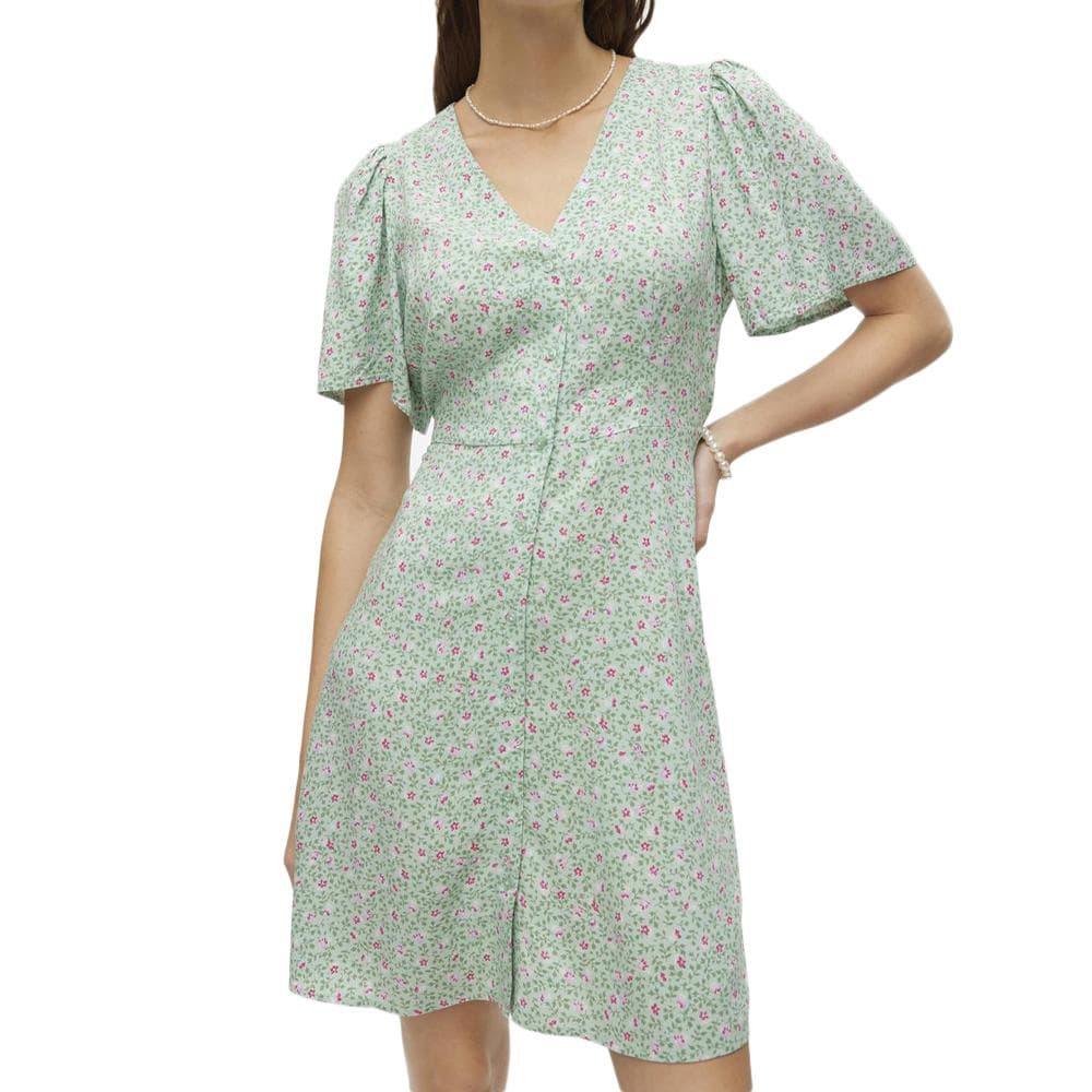 Robe Verte Femme Vero Moda Malba 1