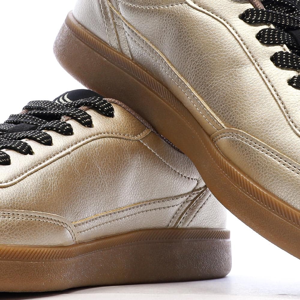 Baskets Doré Femme Kaporal Seven 7