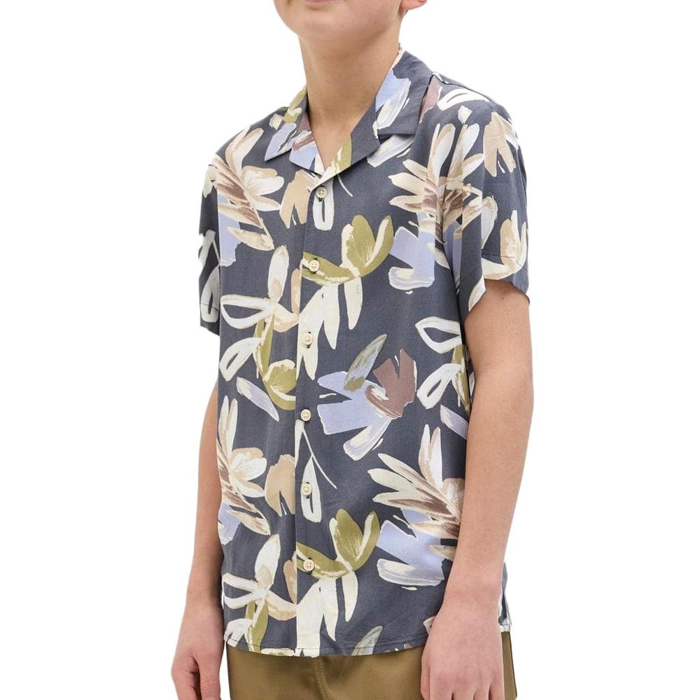 Chemise à Fleurs Grise Enfant Jack & Jones Cloud Dancer 1