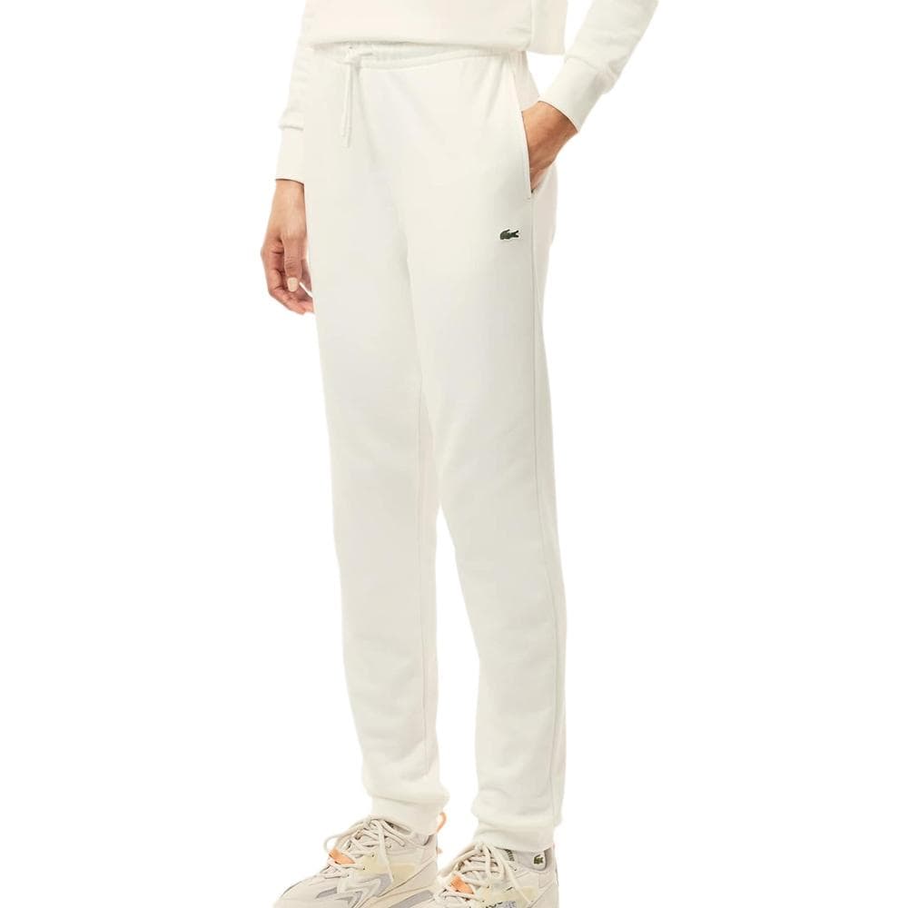 Jogging Blanc Femme Lacoste Fleece1 1