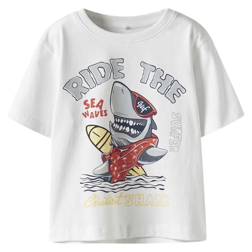 T-Shirt Blanc Garçon Name it Vanyo 1