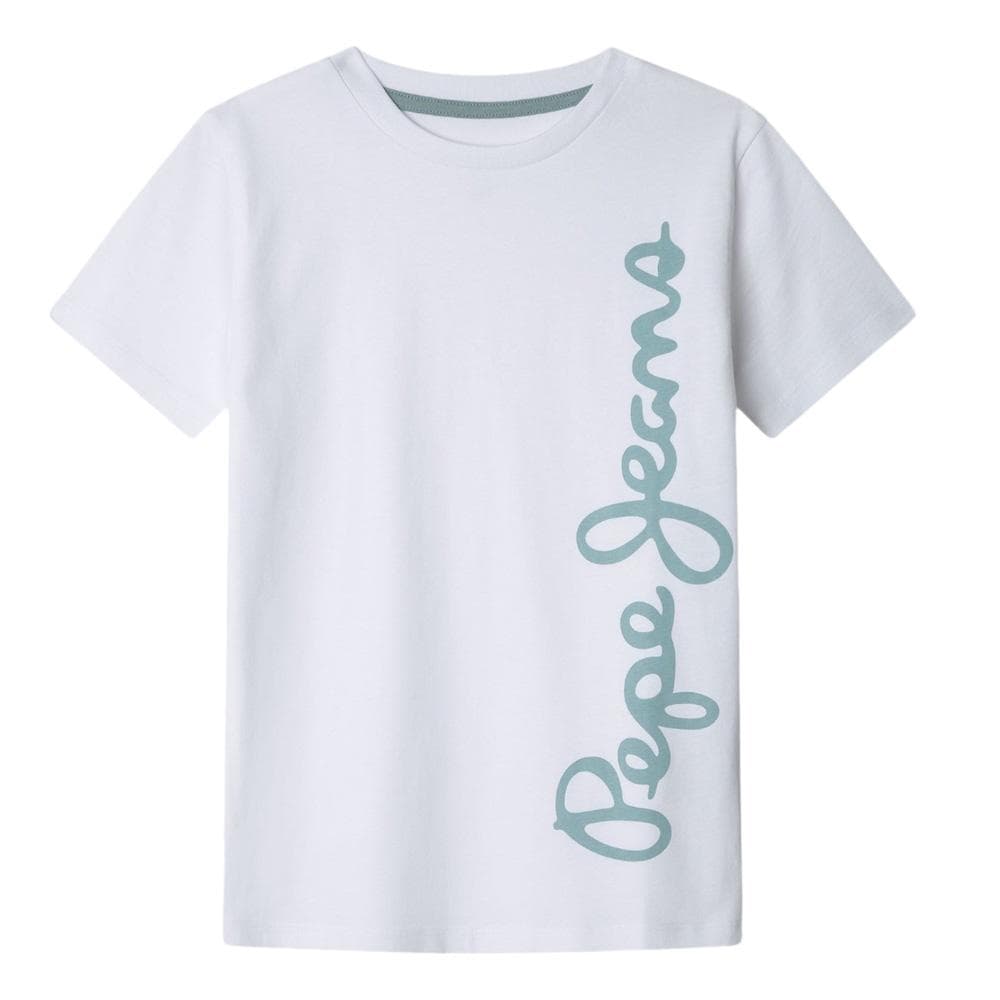 T-shirt Blanc Garçon Pepe Jeans Waldo 1