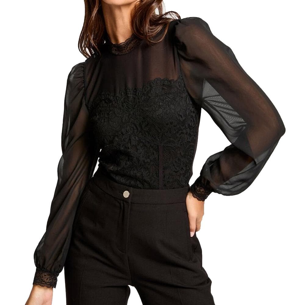 Body Noir Dentelle Femme Morgan TWIST 1