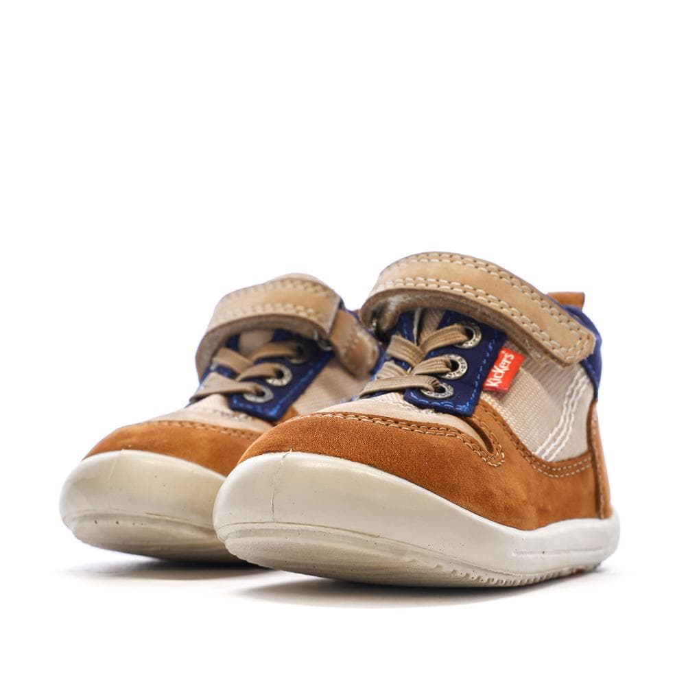 Baskets Hautes Marron/Beige Garçon Kickers Bottillon 6