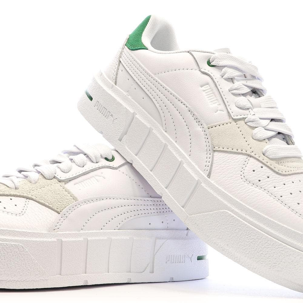 Baskets Blanches/Vertes Femme Puma Cali Court 7