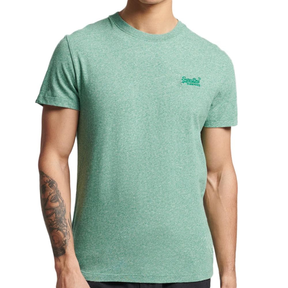 T-shirt Vert d'eau Homme Superdry Vintage Logo 1