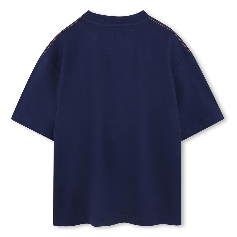 T-Shirt Bleu Garçon TimberlandT604331 2