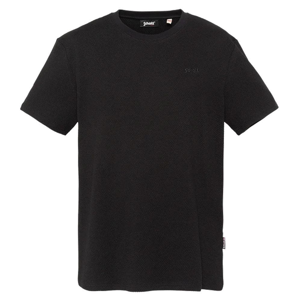 T-Shirt Noir Homme Schott TSCLAY 1