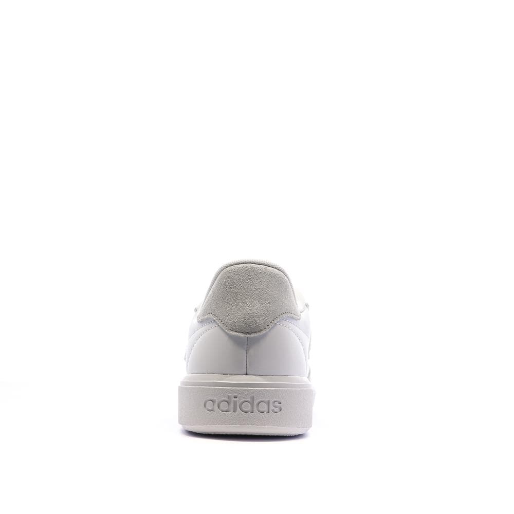 Baskets Blanc/Beige Enfant Adidas Courtblock 3