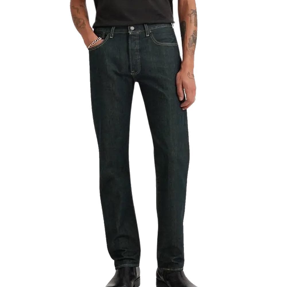 Jean Droit Bleu Brut Homme Levi's Original 501 1