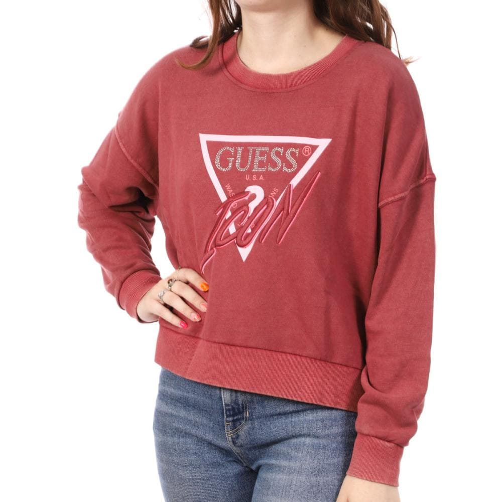 Sweat Rouge Femme Guess G-W3GQ03 1