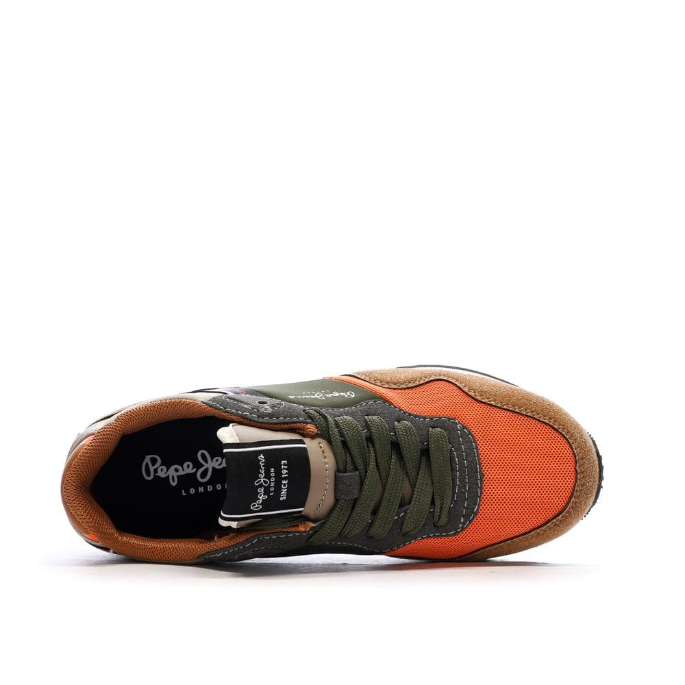 Baskets Oranges/Kaki Garçon Pepe Jeans London 4