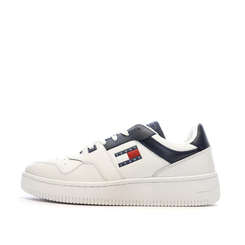 Baskets Blanches/Marine Homme Tommy Hilfiger Retro 1