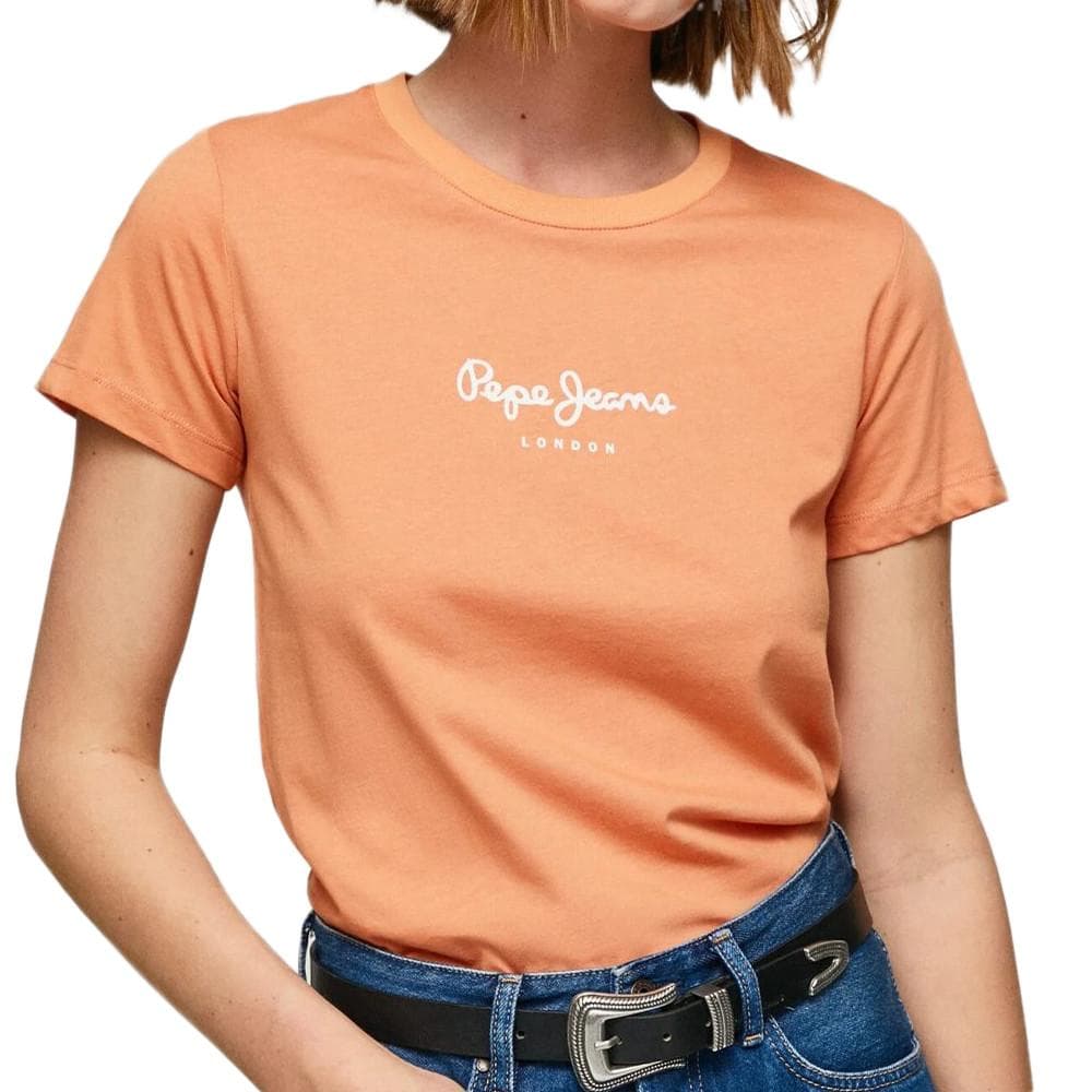 T-shirt Orange Femme Pepe jeans Wendy 1