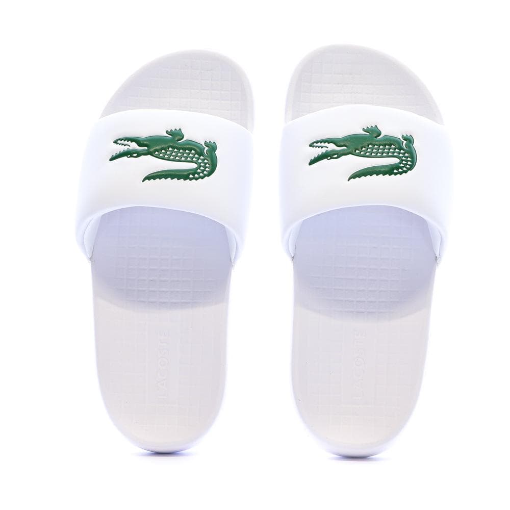 Claquettes Blanc Femme Lacoste Serve Slide 1.0 3