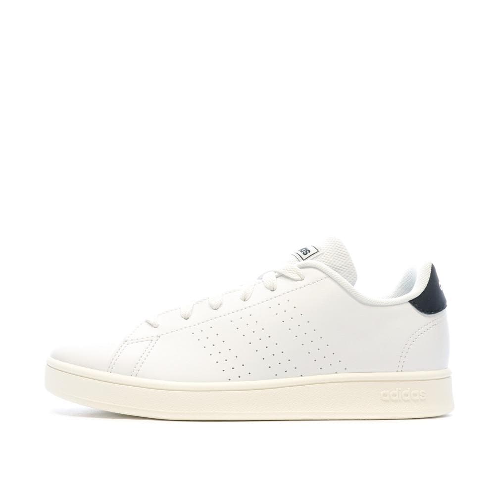 Baskets Blanc/Noir Garçon Adidas Advantage 1
