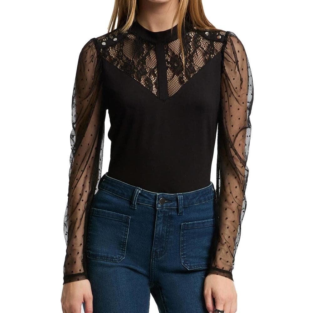 T-Shirt Manches Longues Noir Femme Morgan TSAGE 1