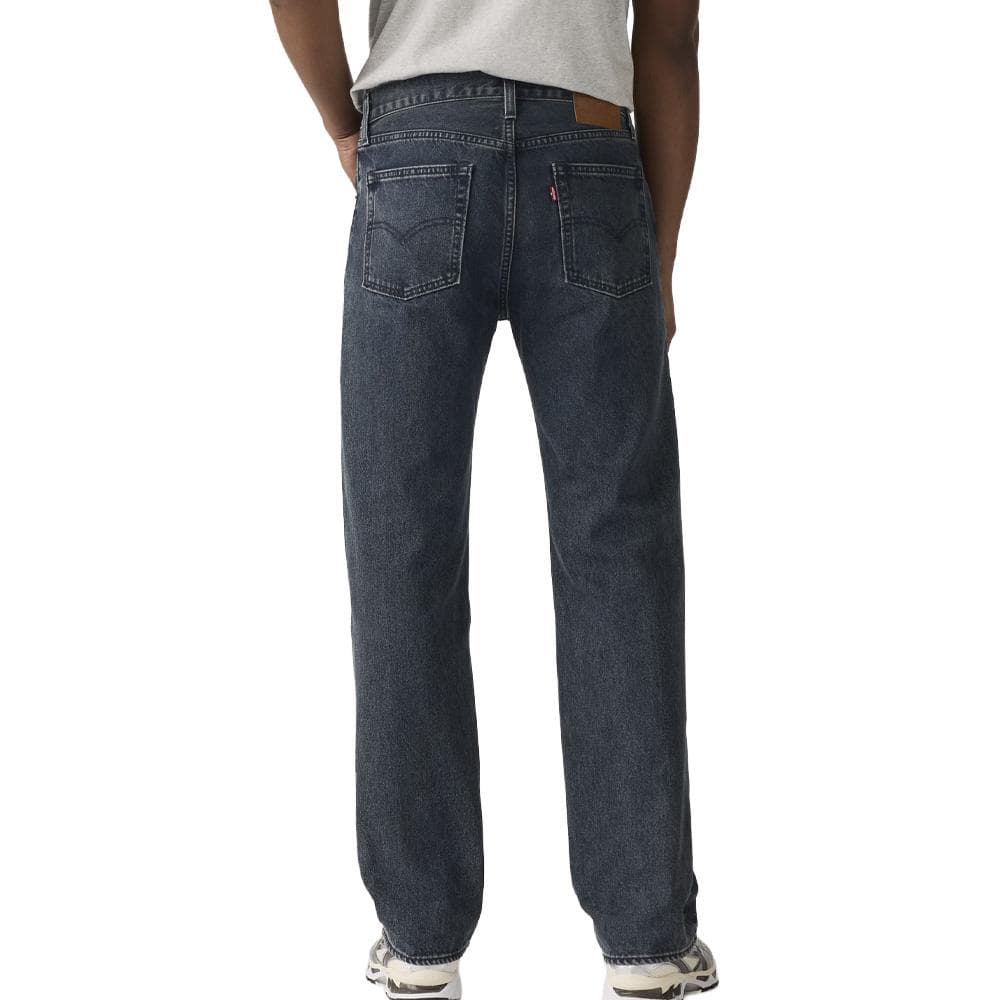 Jean 555 Noir Homme Levi's Relaxed Straight 000LO 2