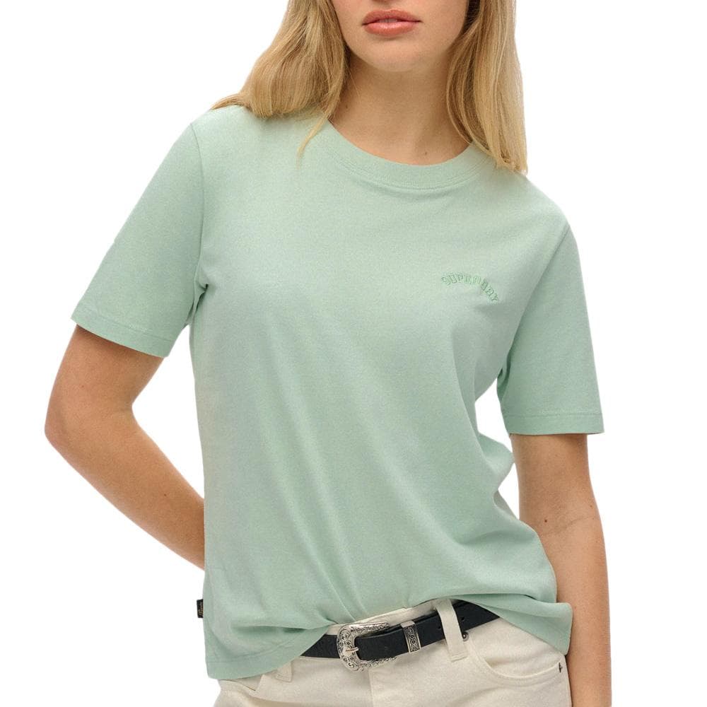 T-Shirt Vert Femme Superdry W1011644A 1