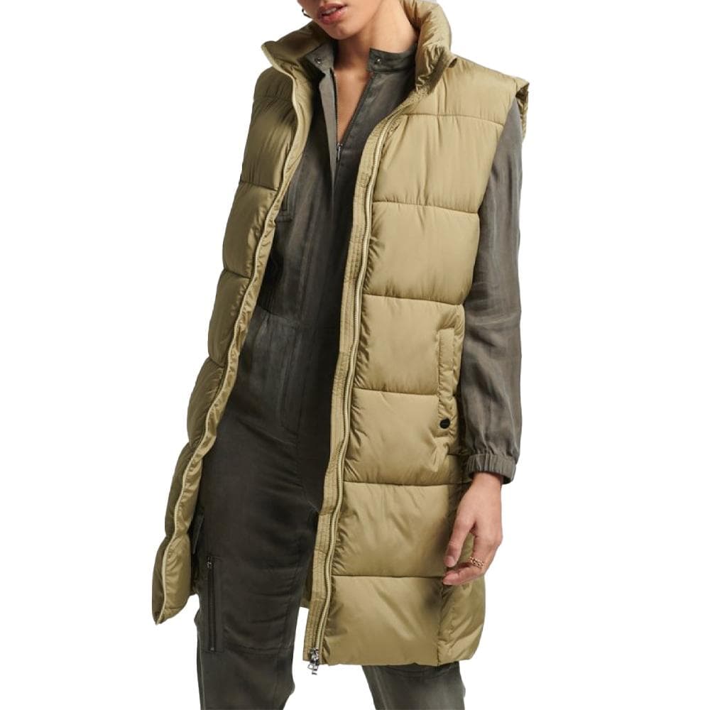 Doudoune sans manche Kaki Femme Superdry Studios 1