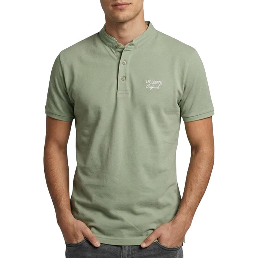 Polo Vert Homme Lee Cooper GLC2047 1