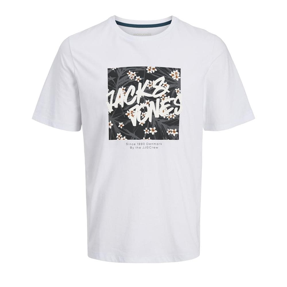T-shirt Blanc Ado Jack & Jones Hawaii 1