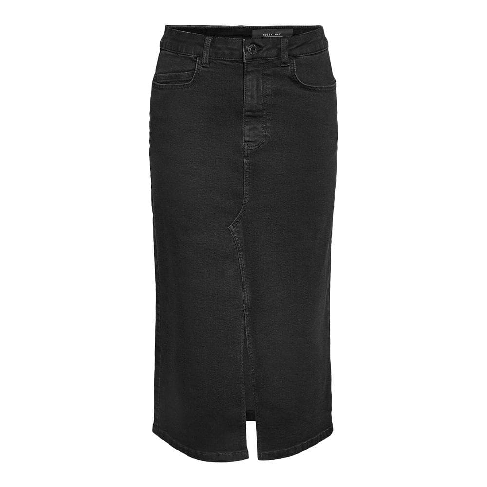 Jupe en Jean Noir Femme Noisy May Kath Slit Midi 1