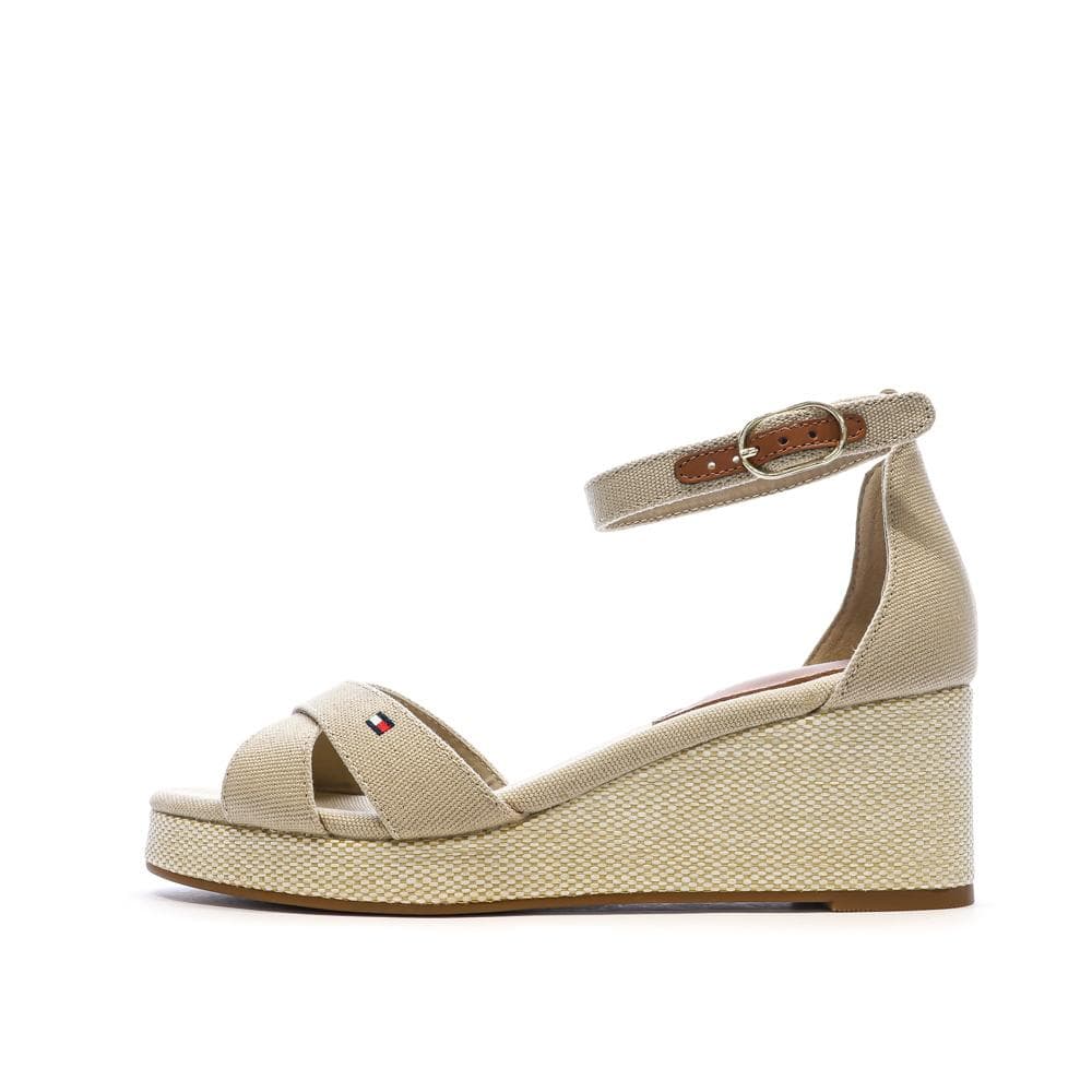 Sandales Beige Femme Tommy Hilfiger Flag Criss-cros 1