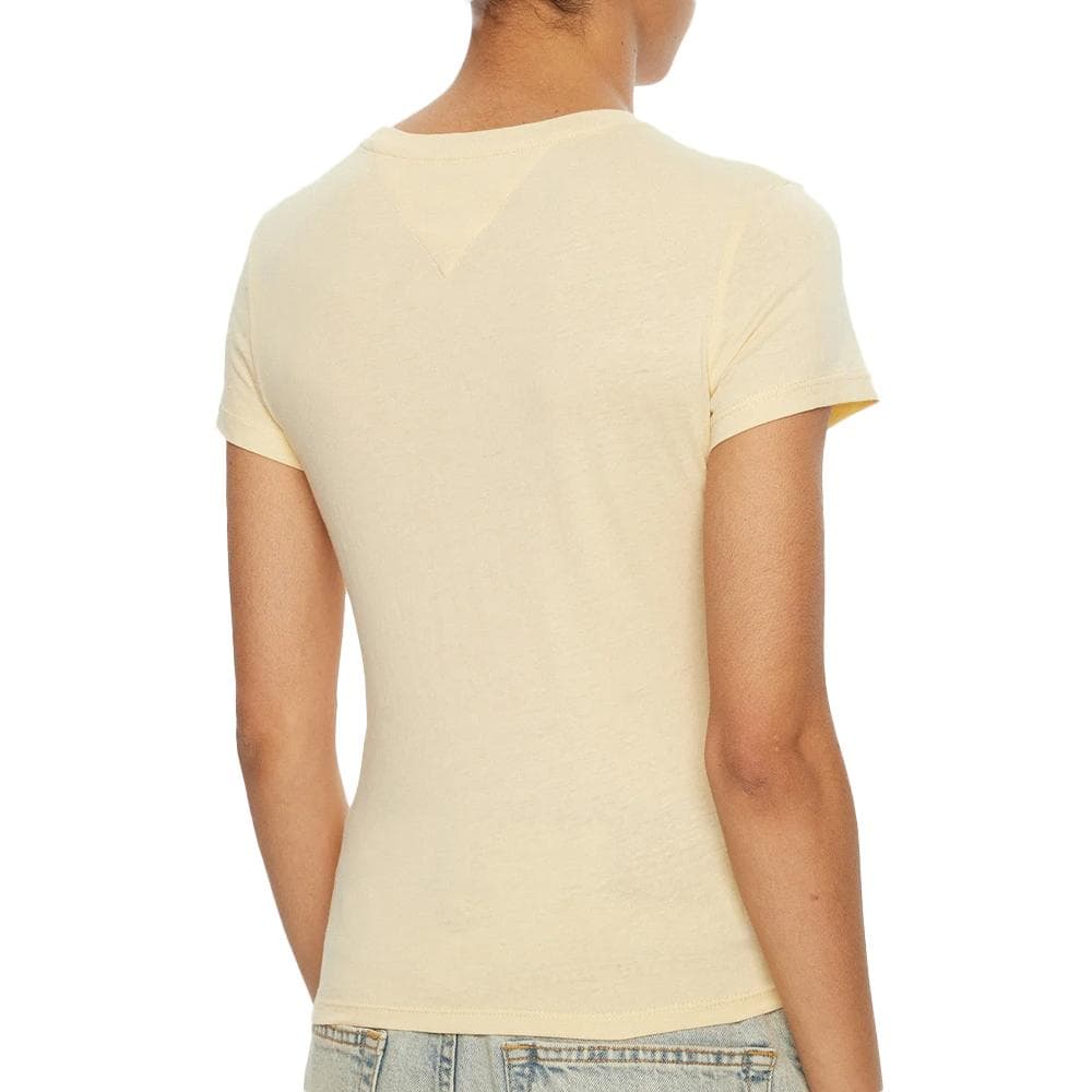 T-shirt Beige Femme Tommy Hilfiger Linear 2