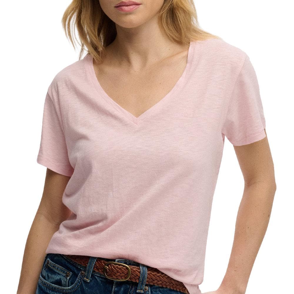 T-Shirt Rose Pale Femme Superdry Studioss 1