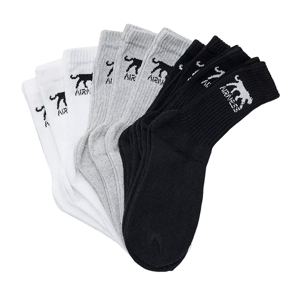 X10 Paires de chaussette Noir Garçon Airness 1