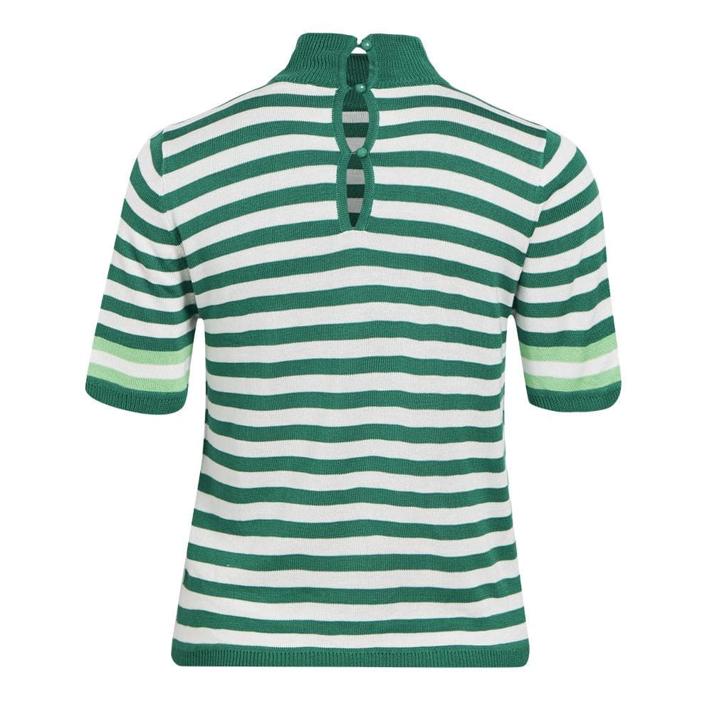 Pull à Rayures Vert/Blanc Femme Object Danya 2