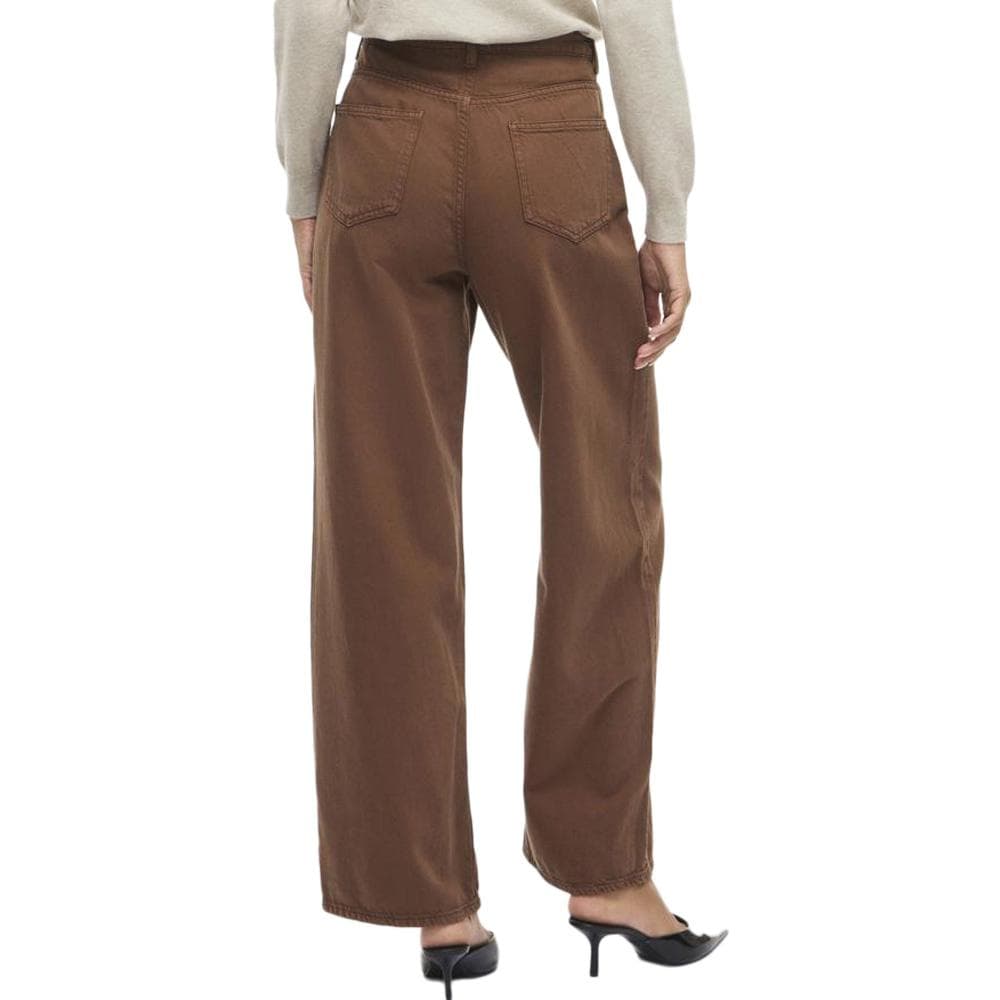 Jean Large Marron Femme Vila Vicazo Wide 2