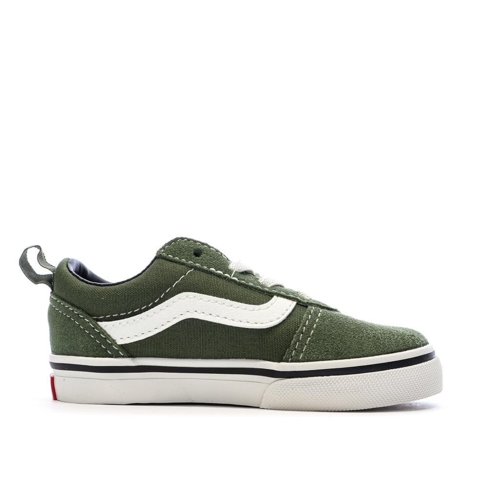 Baskets Verte Garçon Vans Ward Slip-on Suede 2
