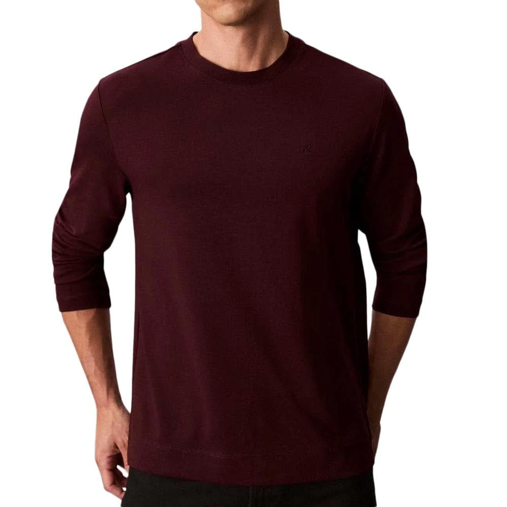 T-shirt Manches longues Marron Homme Calvin Klein Jeans Luxe 1