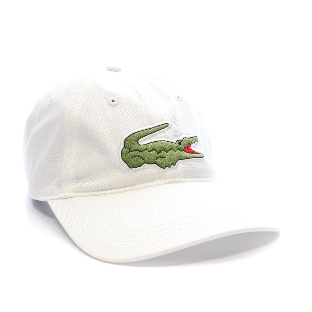 Casquette Blanche Mixte Lacoste Twill Big Croch 2