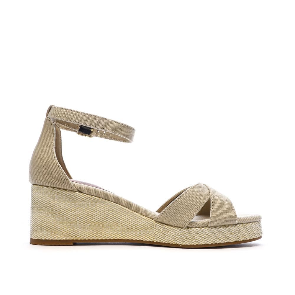 Sandales Beige Femme Tommy Hilfiger Flag Criss-cros 2